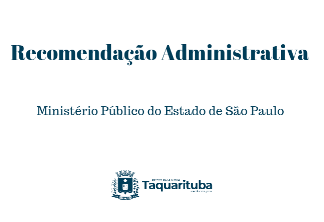 Recomendação Ministério Público do Estado de São Paulo 