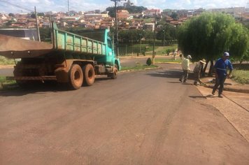 Coordenadoria de Obras Públicas realiza tapa Buracos