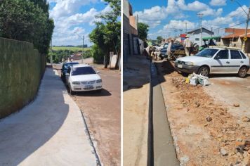 Etapa do Programa Novo Asfalto avança e calçamento da escola na Vila São Vicente é finalizado