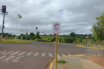 Prefeitura comunica alteração na sinalização de trânsito na rotatória de acesso ao bairro Santa Virgínia