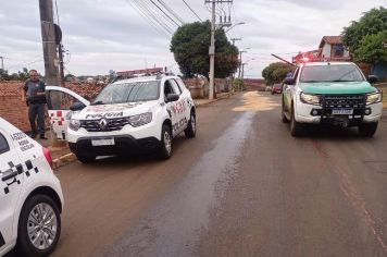 Defesa Civil de Taquarituba atende ocorrência de trânsito com derramamento de óleo na zona urbana  