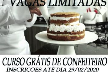 PAT oferece vagas de curso gratuito para confeiteiro