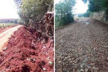 Estrada do bairro Queimadão recebe reforma