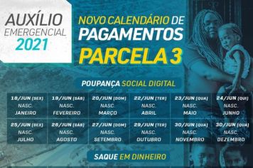 Ministério da Cidadania antecipa calendário de saques da terceira parcela do Auxílio Emergencial