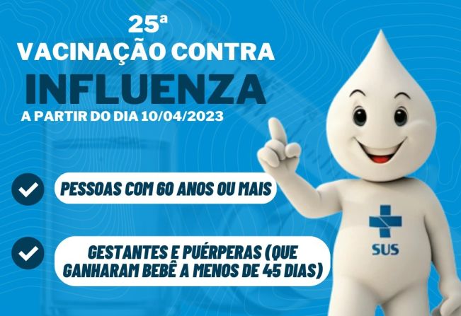 Vacinação contra gripe terá início em Taquarituba