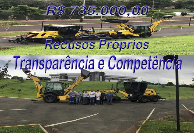 Prefeitura adquire Máquinas com Recursos Próprios