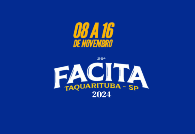 Taquarituba celebra a 29ª Facita com grandes atrações e entrada gratuita