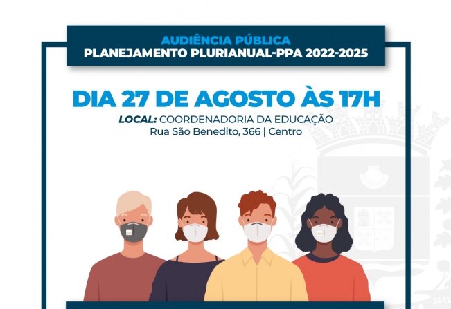 PPA 2022-2025 audiência pública será em novo endereço