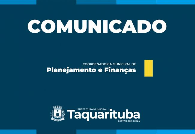 CONVITE PARA AUDIÊNCIA PÚBLICA AVALIAÇÃO DAS METAS FISCAIS – 1º QUADRIMESTRE 2021