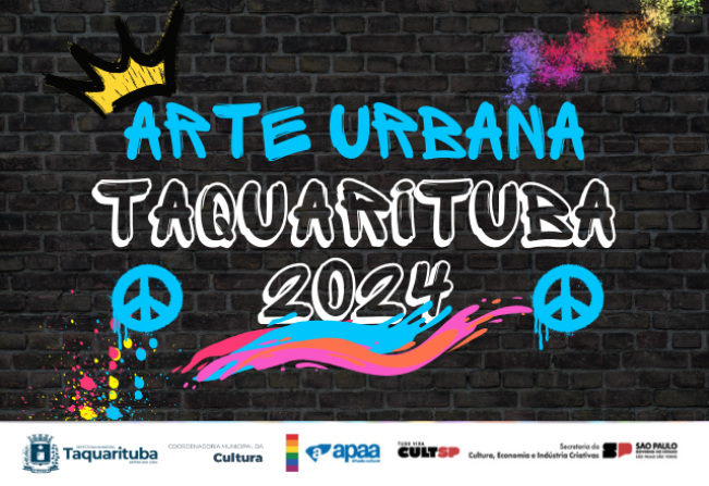 Taquarituba recebe Festival de Arte Urbana com oficinas e apresentações gratuitas